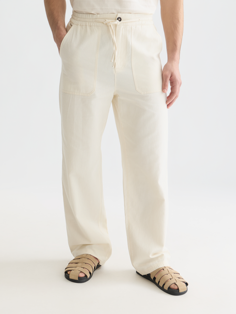 Otis Linen-Blend Relaxed Straight-Fit Jogger – Scotch & Soda