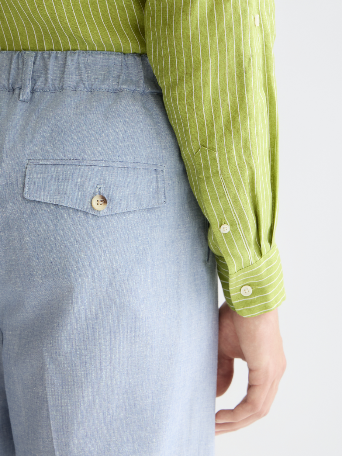 Otis Tailored Cotton-Linen Relaxed Straight-Fit Jogger