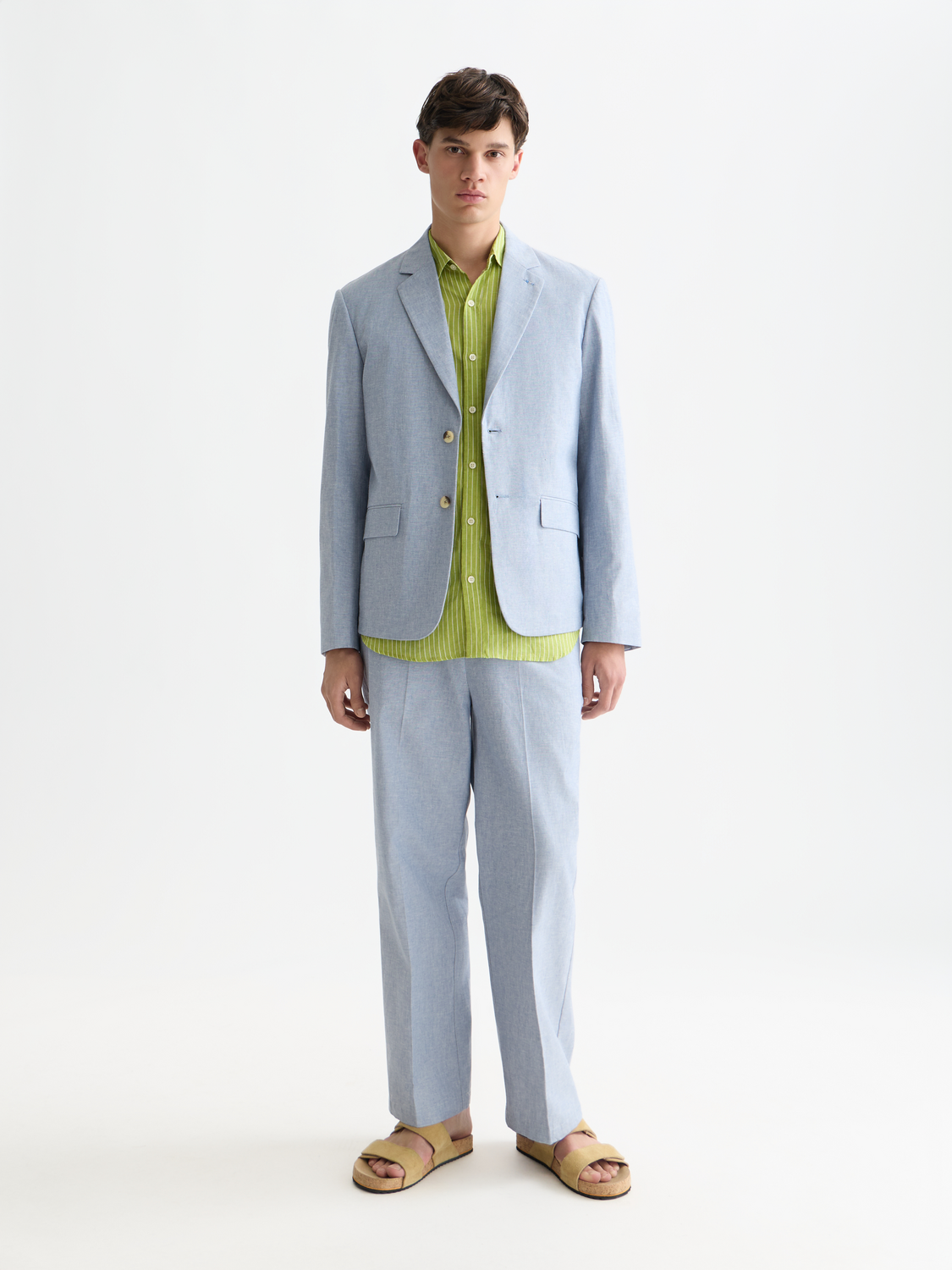 Otis Tailored Cotton-Linen Relaxed Straight-Fit Jogger