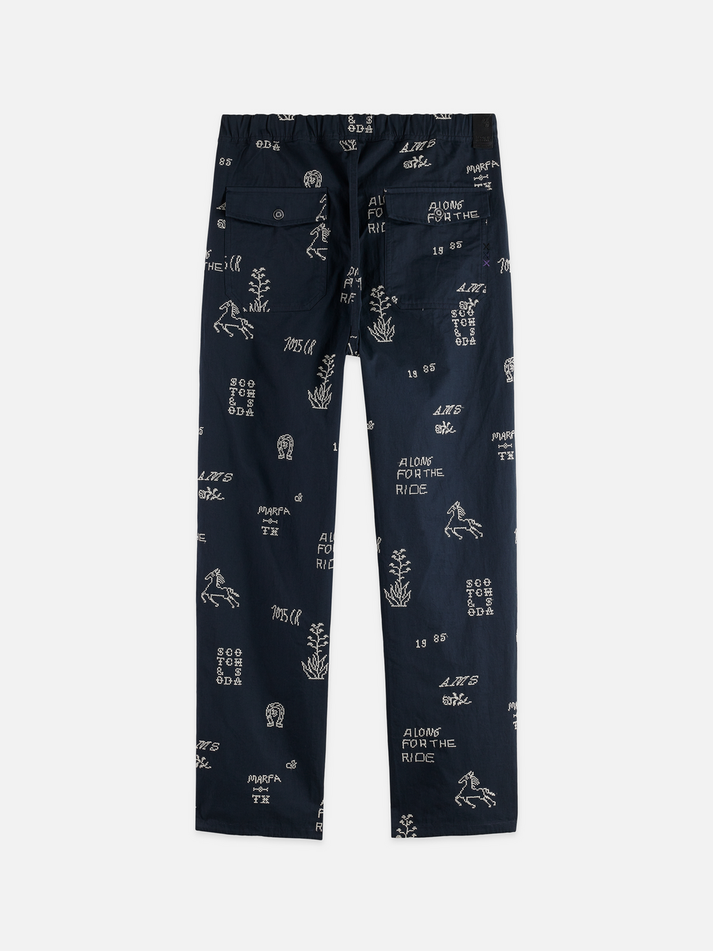 Embroidered Cotton-Blend Relaxed Straight-Fit Chino