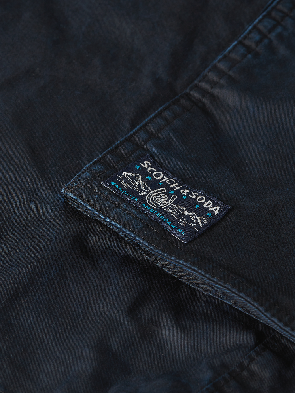 Washed Cotton-Blend Cargo Loose-Fit Bermuda Shorts