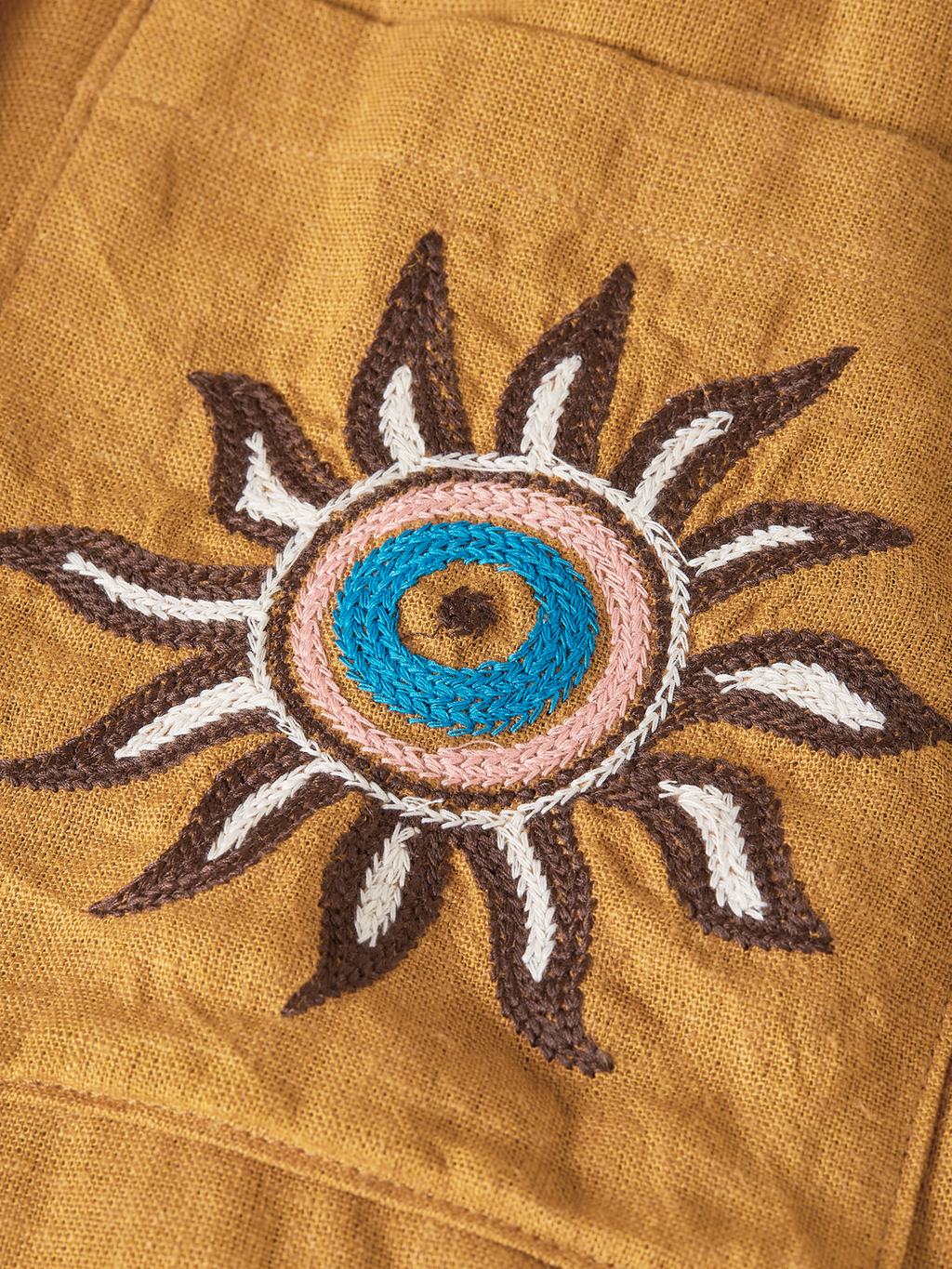 Embroidered Linen-Blend Wide-Fit Bermuda Shorts