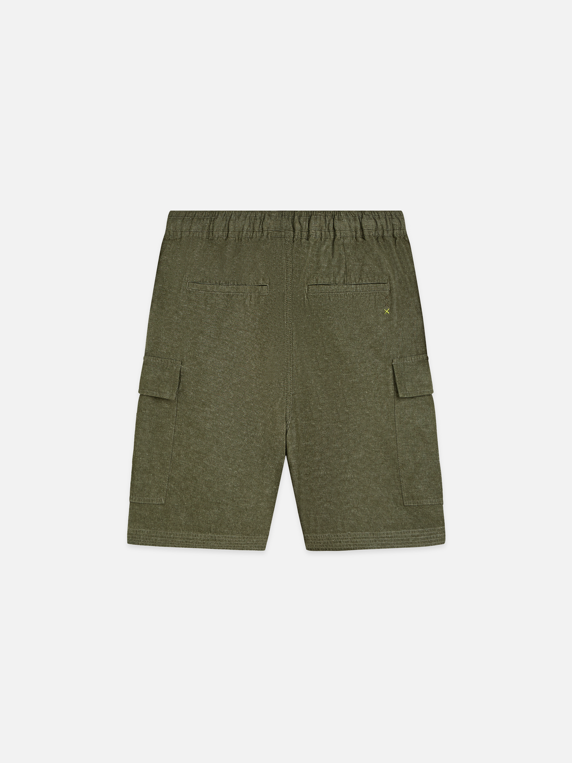 Linen-Blend Relaxed-Fit Cargo Bermuda Shorts