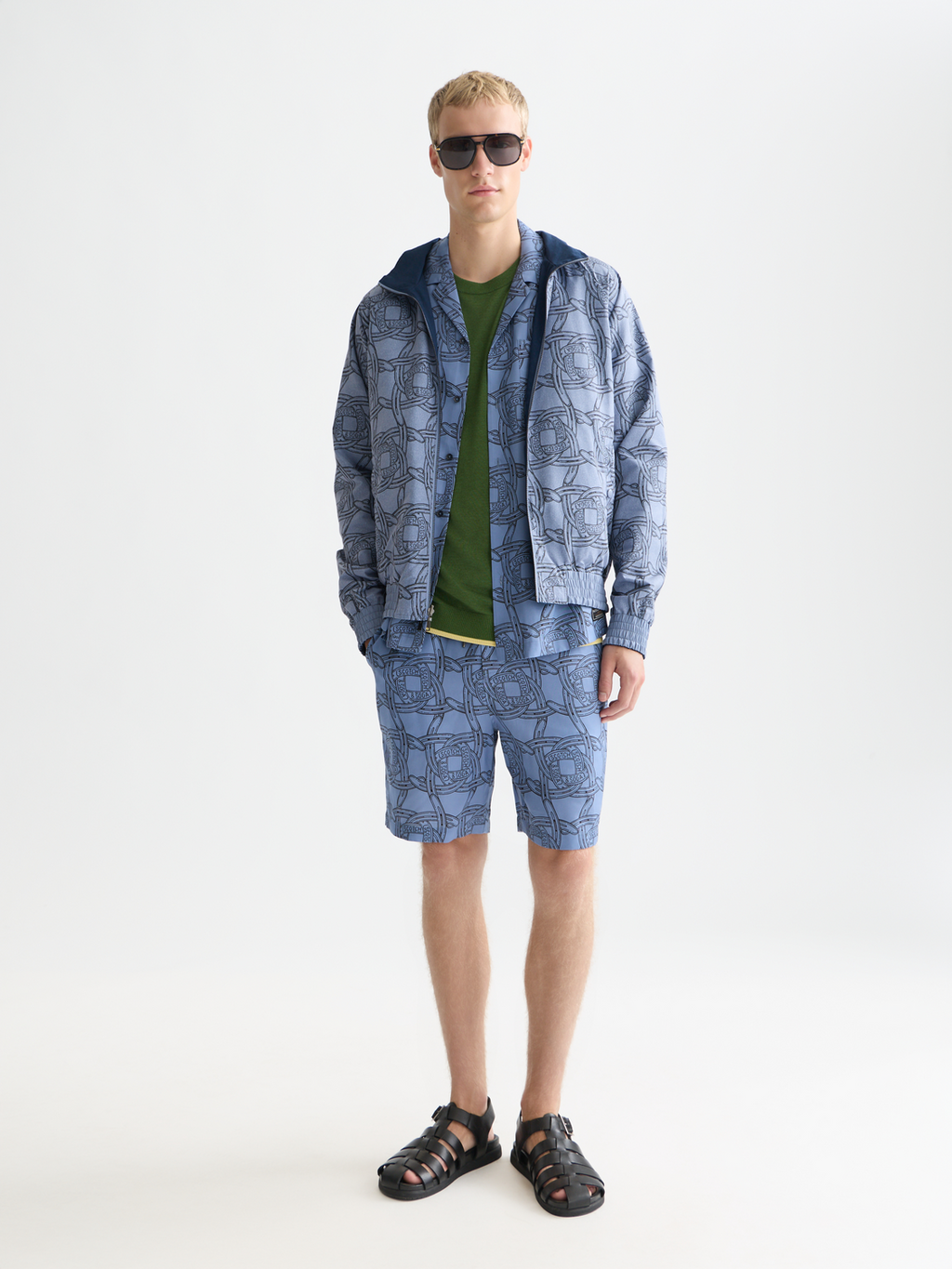 Fave Printed Tencel Relaxed-Fit Bermuda Shorts