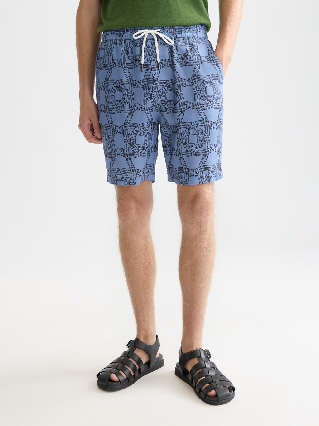 Fave Printed Tencel Relaxed-Fit Bermuda Shorts