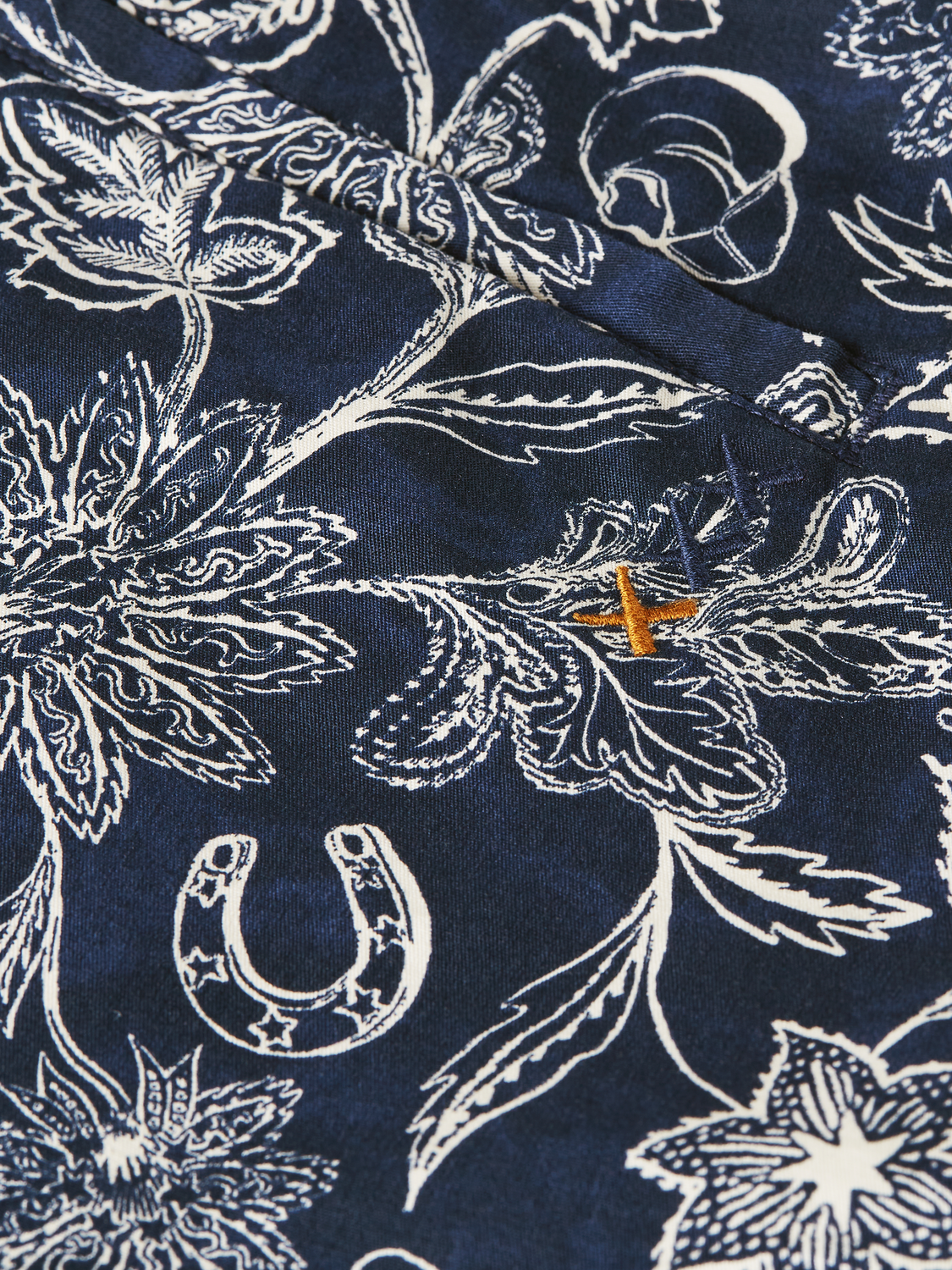 Stuart Printed Stretch Cotton Chino Shorts