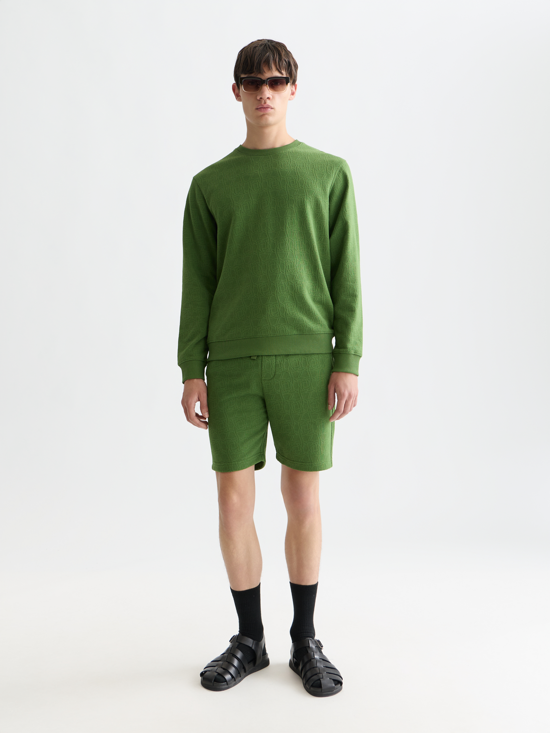 Jacquard Regular-Fit Shorts