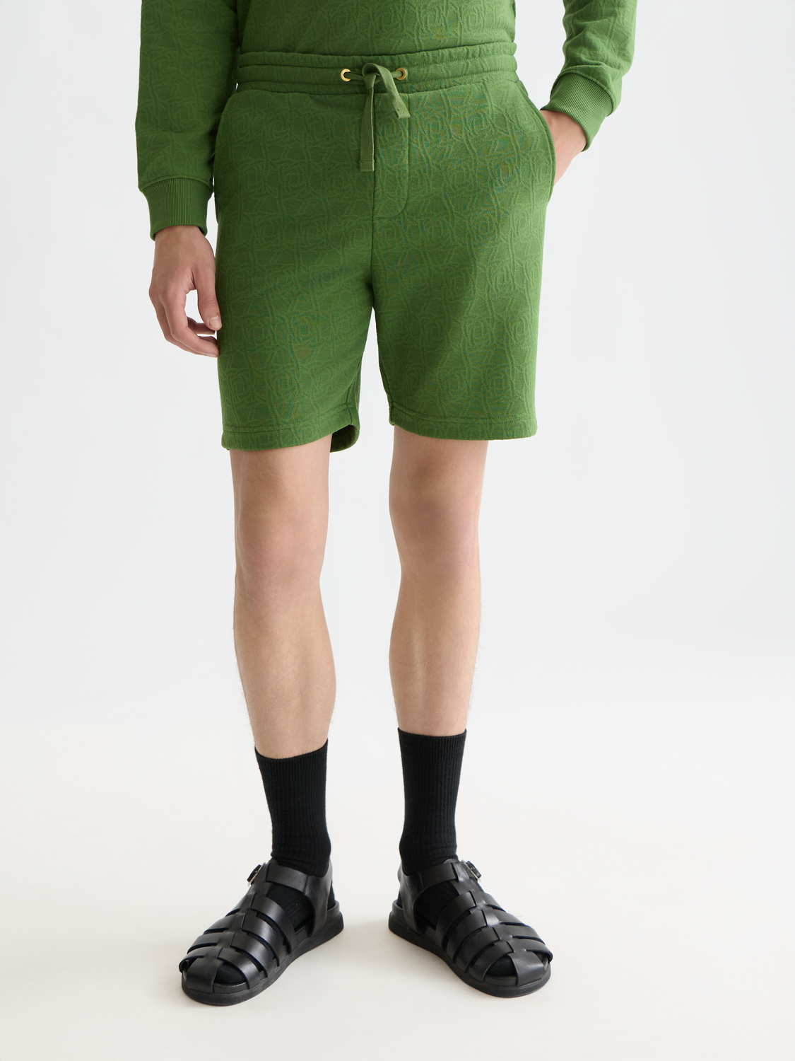 Jacquard Regular-Fit Shorts