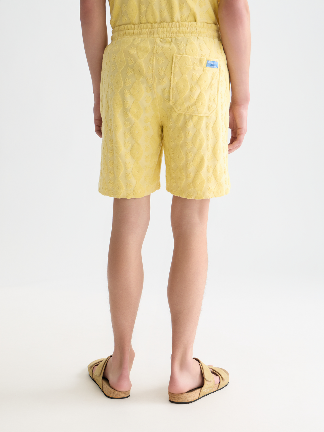 Fave Terry Jacquard Relaxed-Fit Bermuda Shorts