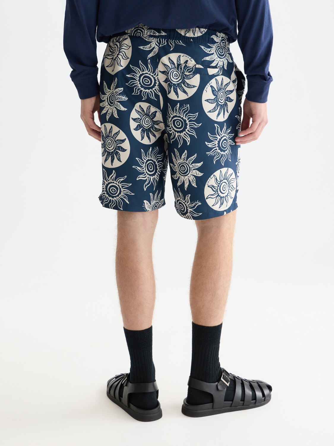 Printed Longlength Swim Shorts
