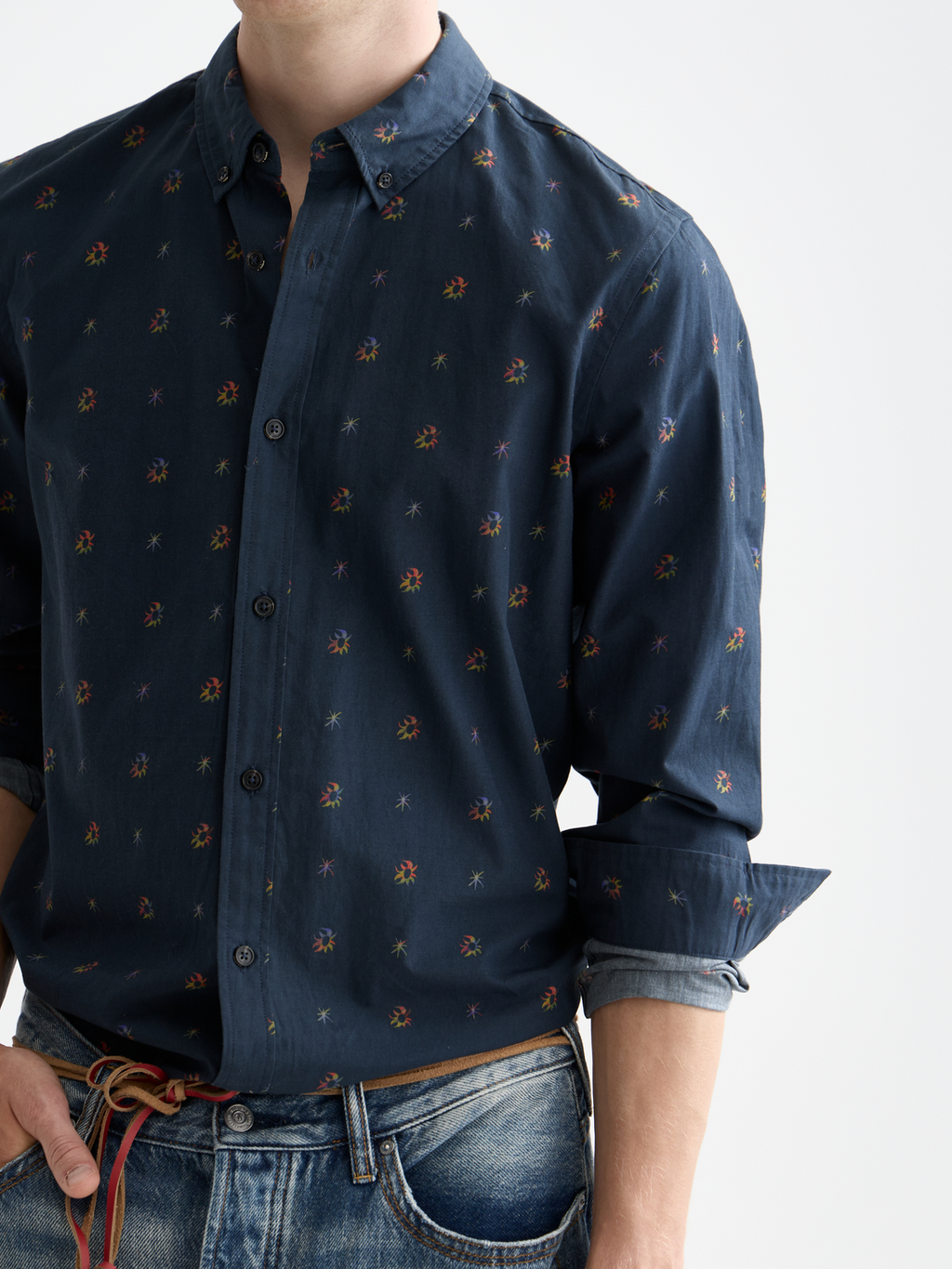 Printed Cotton Slim-Fit Shirt