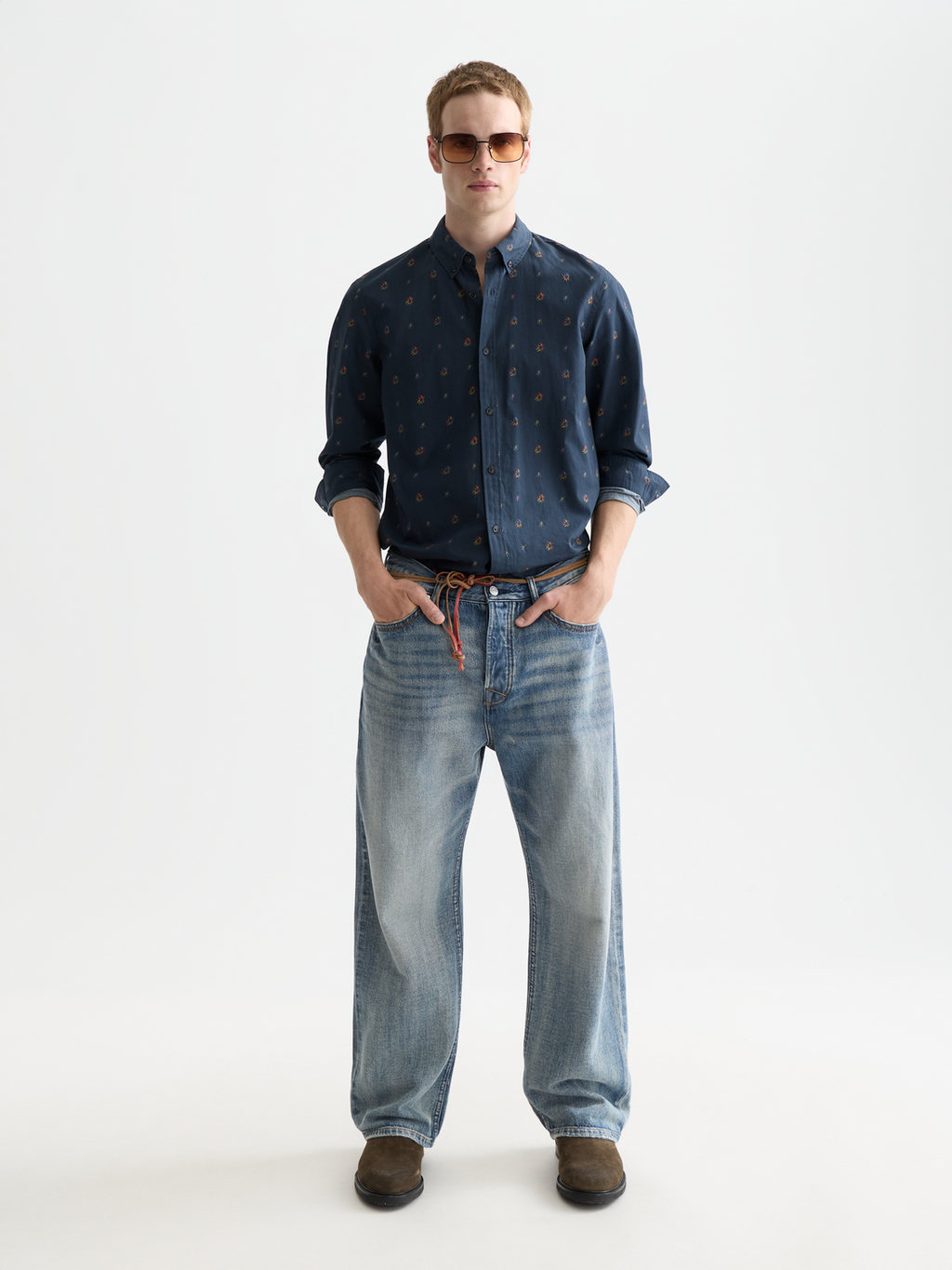 Printed Cotton Slim-Fit Shirt