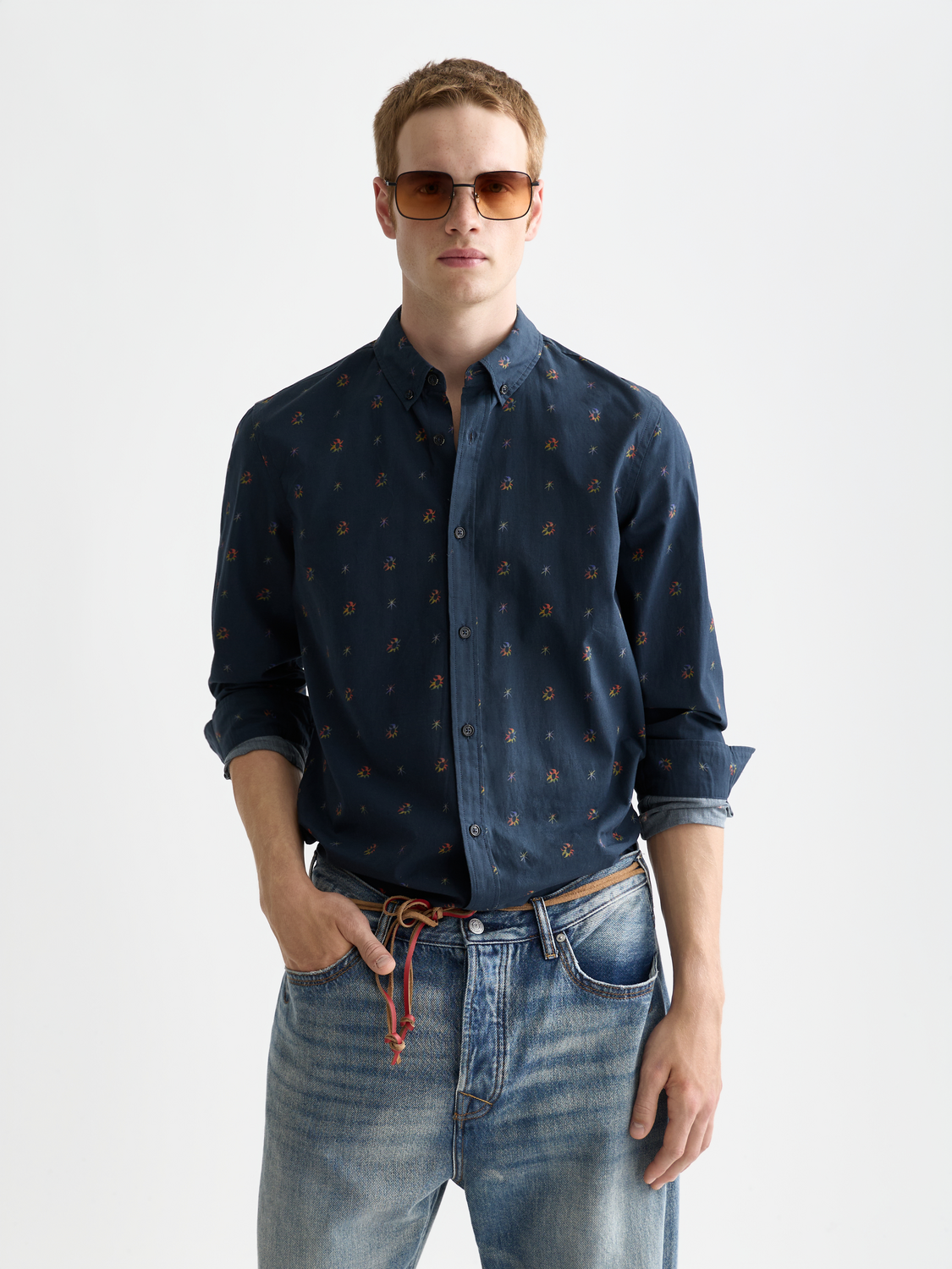 Printed Cotton Slim-Fit Shirt