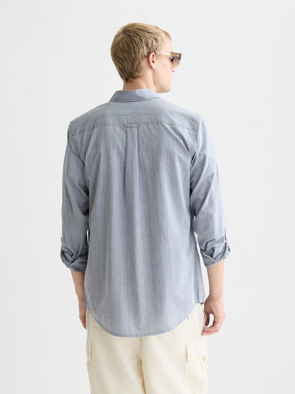 Yarn-Dyed Dobby Regular-Fit Shirt