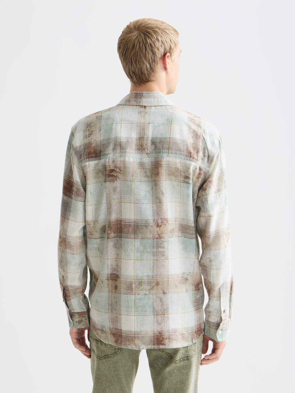 Washed Check Relaxed-Fit Shirt