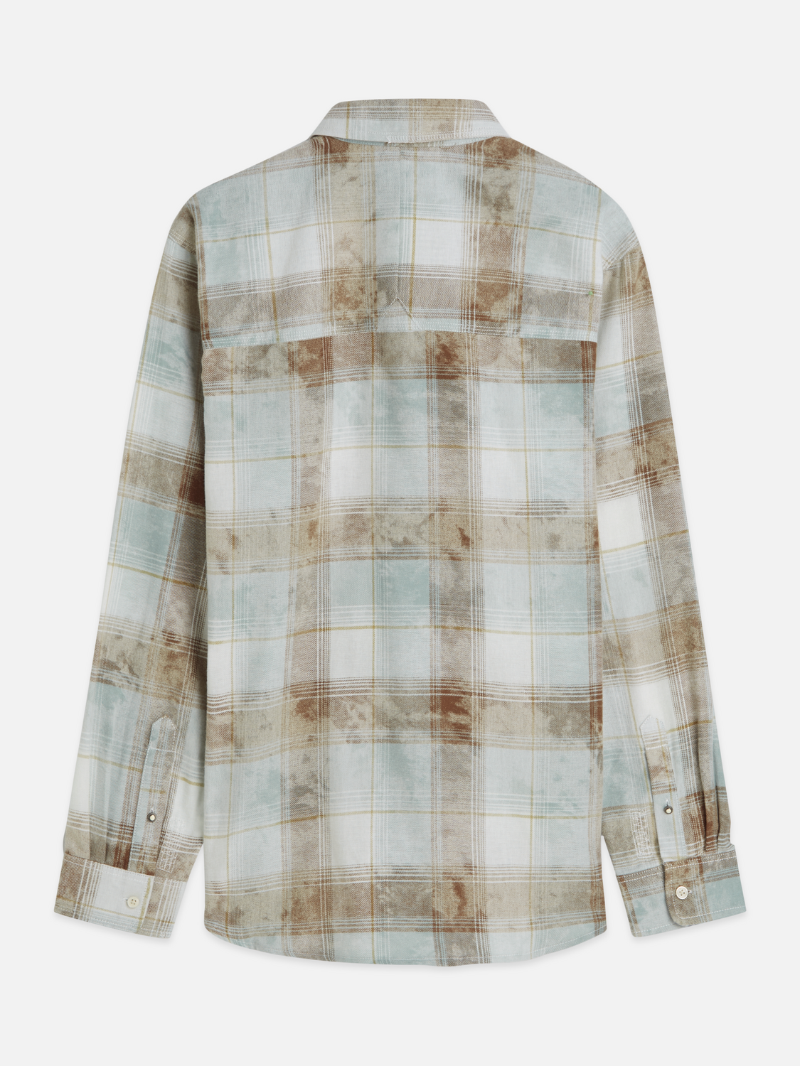 Washed Check Relaxed-Fit Shirt