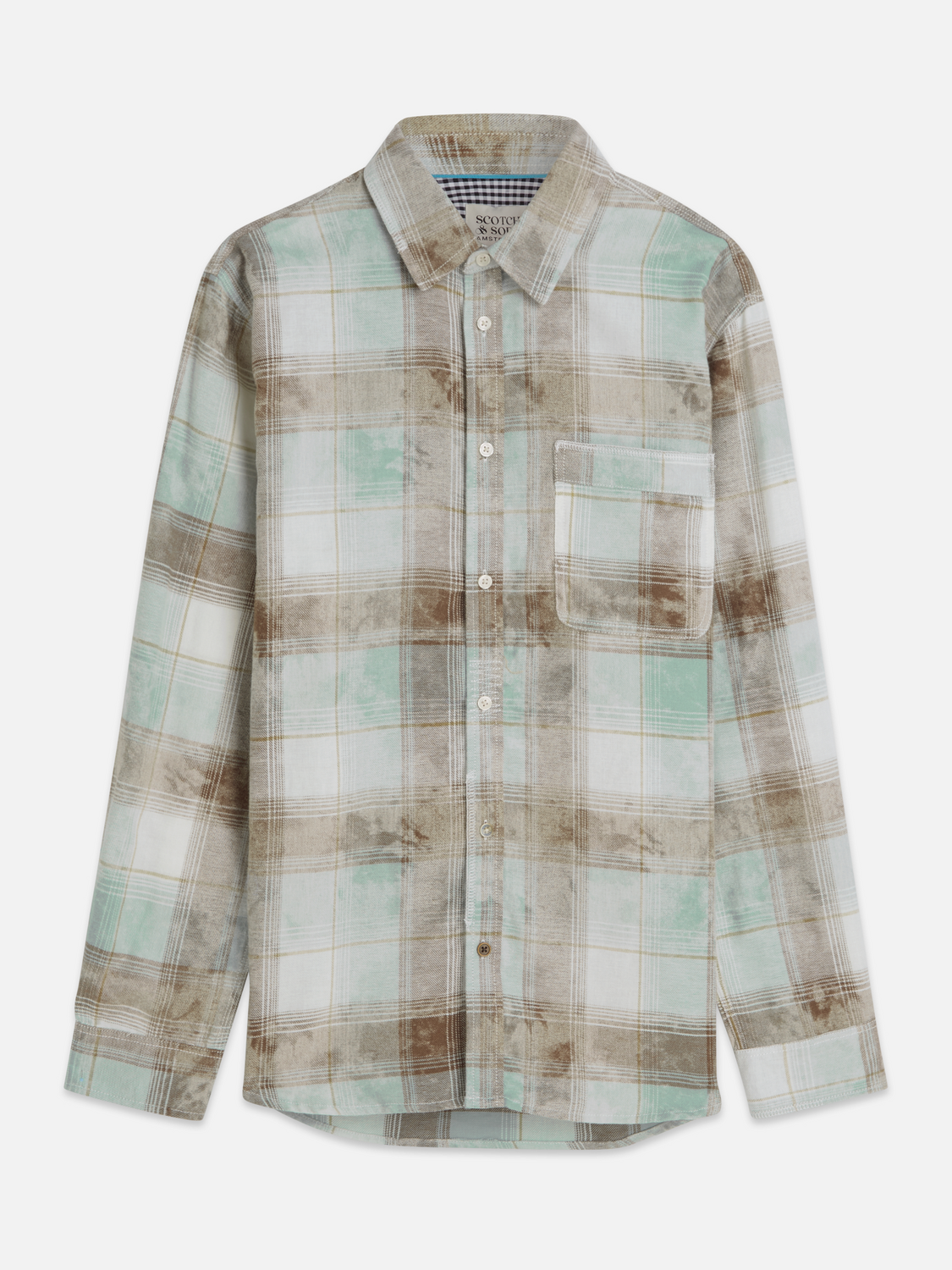 Washed Check Relaxed-Fit Shirt