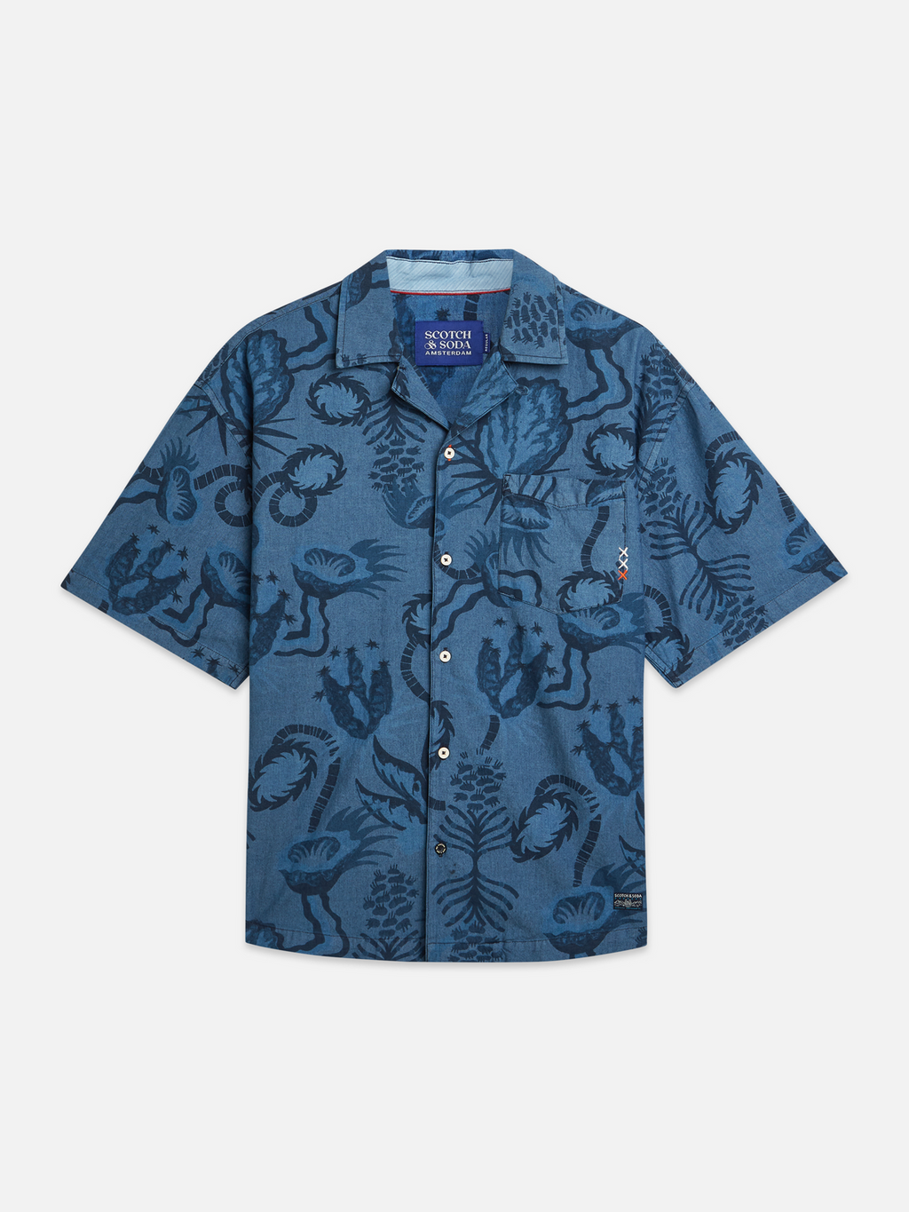 Printed Chambray Shirt