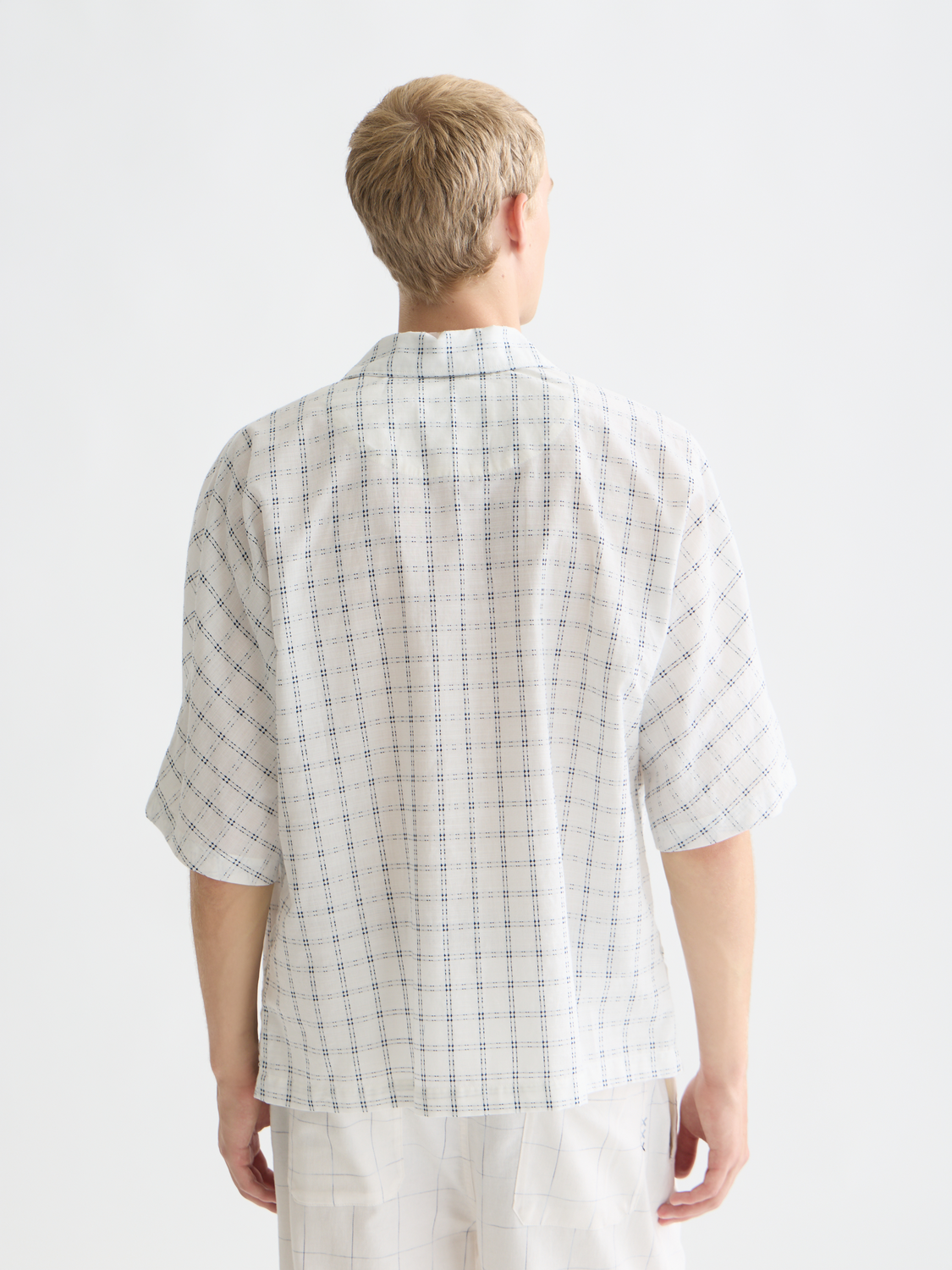 Check Loose-Fit Short-Sleeve Shirt