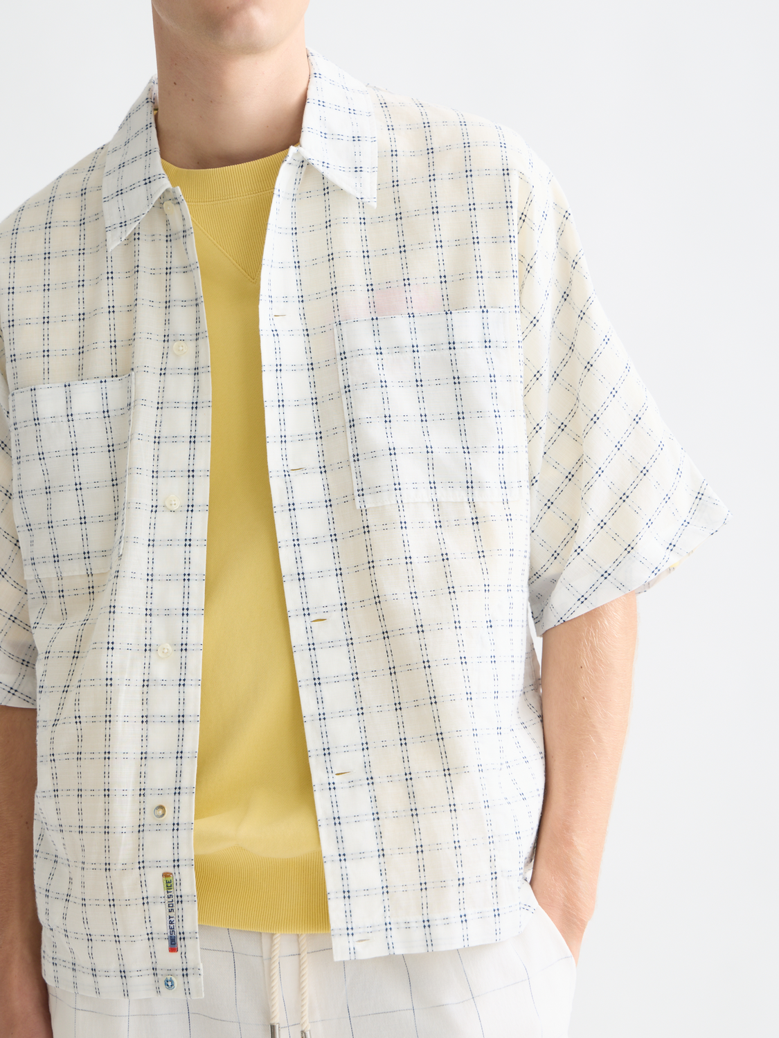 Check Loose-Fit Short-Sleeve Shirt