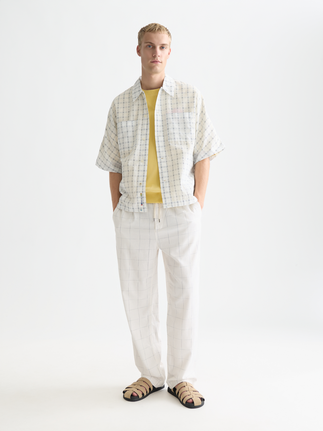 Check Loose-Fit Short-Sleeve Shirt