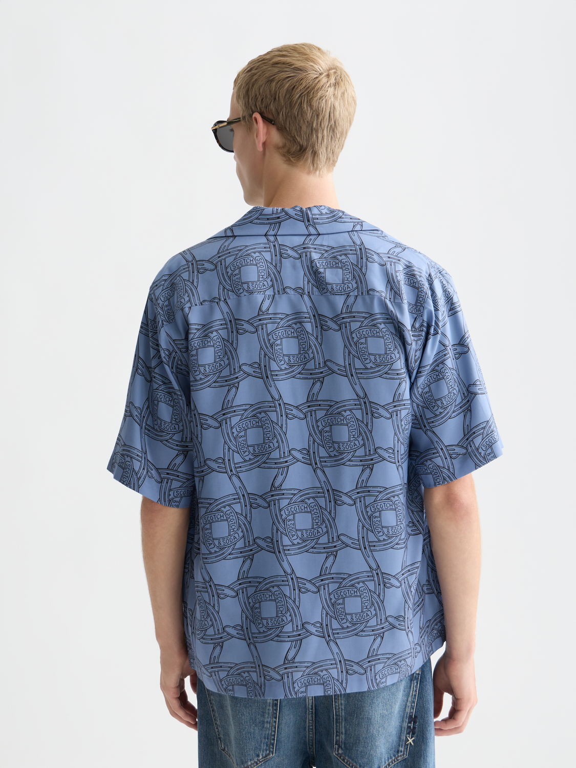 Printed Tencel Short Sleeve Shirt