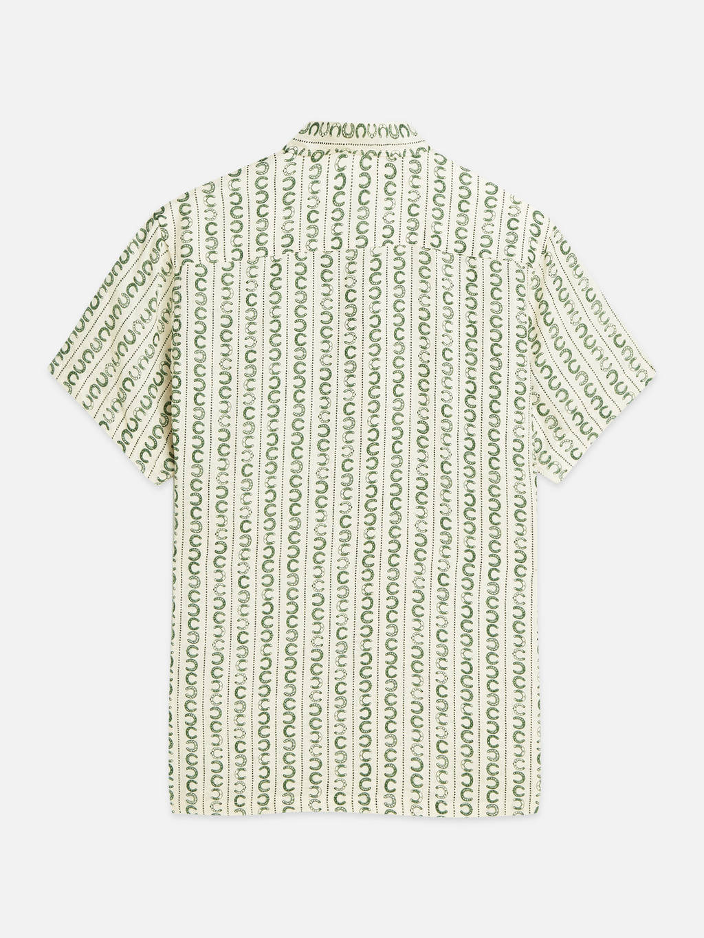 Printed Linen Regular-Fit Short-Sleeve Shirt