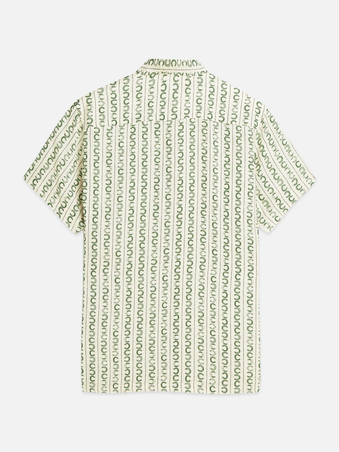 Printed Linen Regular-Fit Short-Sleeve Shirt