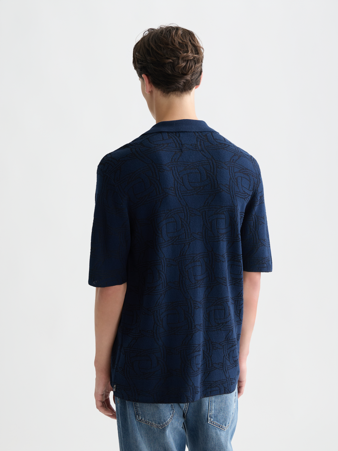 Toneontone Knitted Short Sleeve Shirt