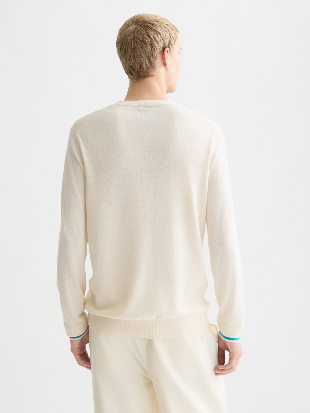 Linen-Blend Regular-Fit Pullover