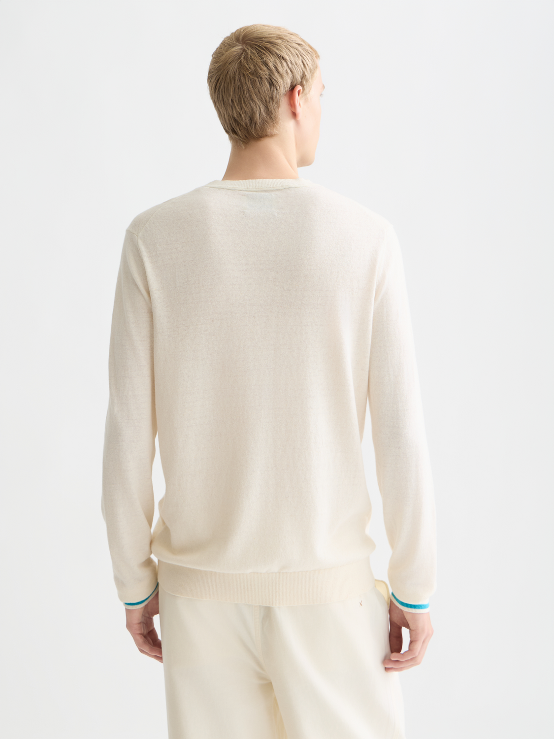 Linen-Blend Regular-Fit Pullover