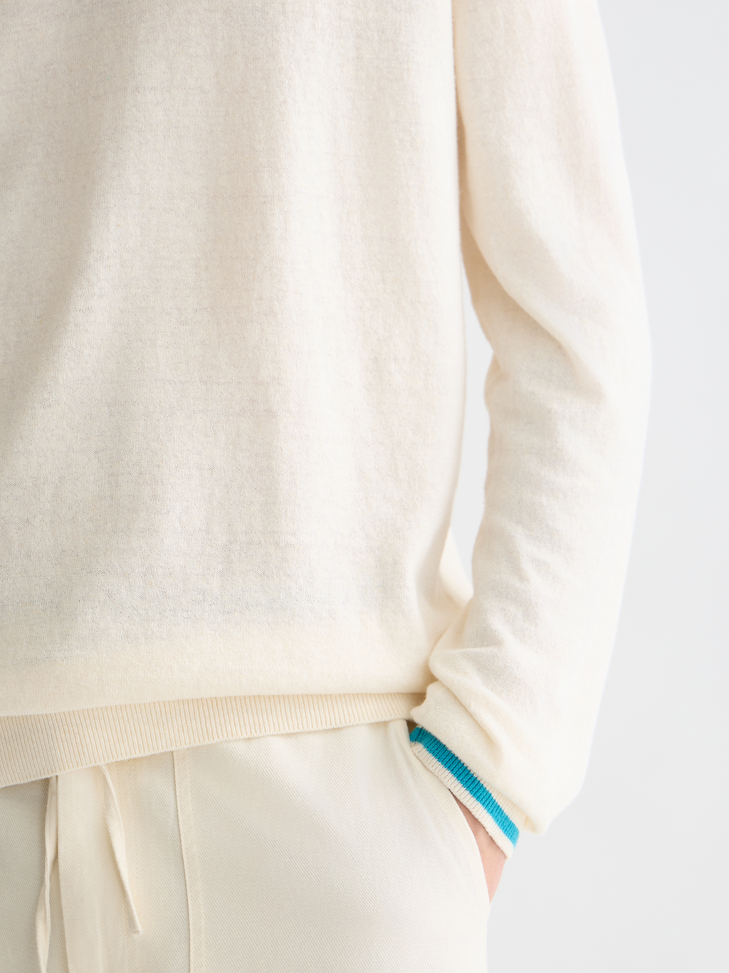 Linen-Blend Regular-Fit Pullover