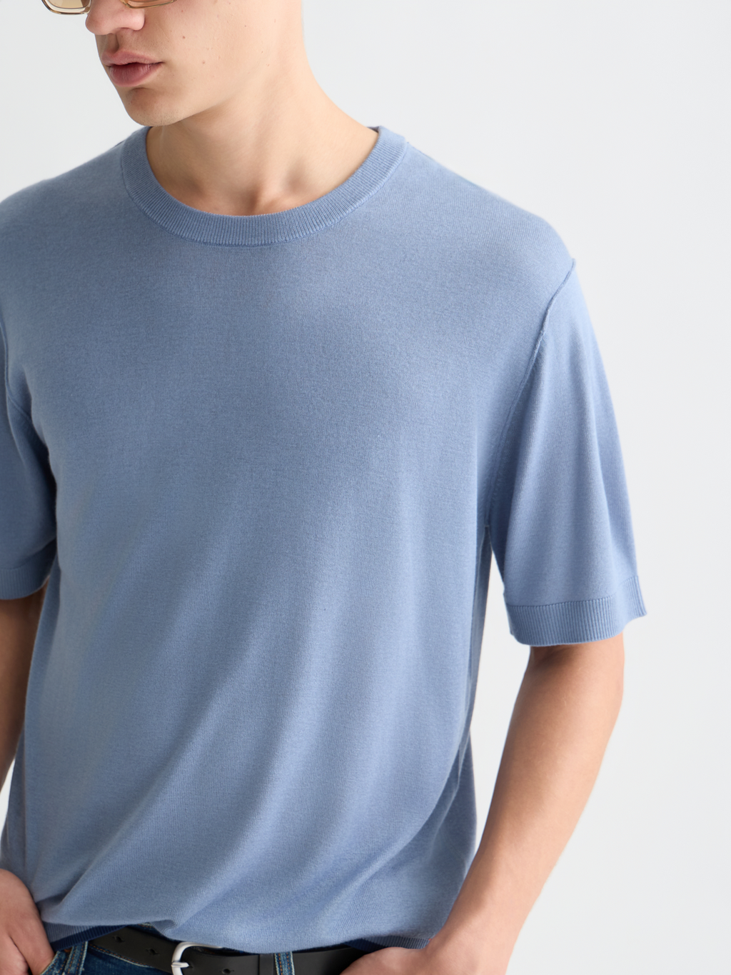 Knitted Relaxed-Fit T-Shirt