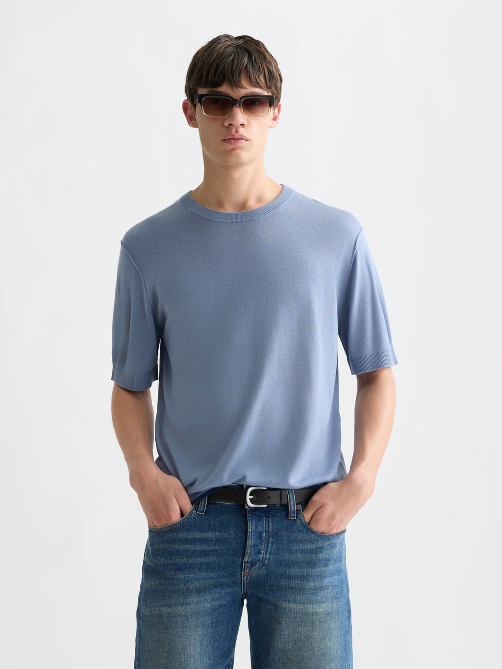 Knitted Relaxed-Fit T-Shirt