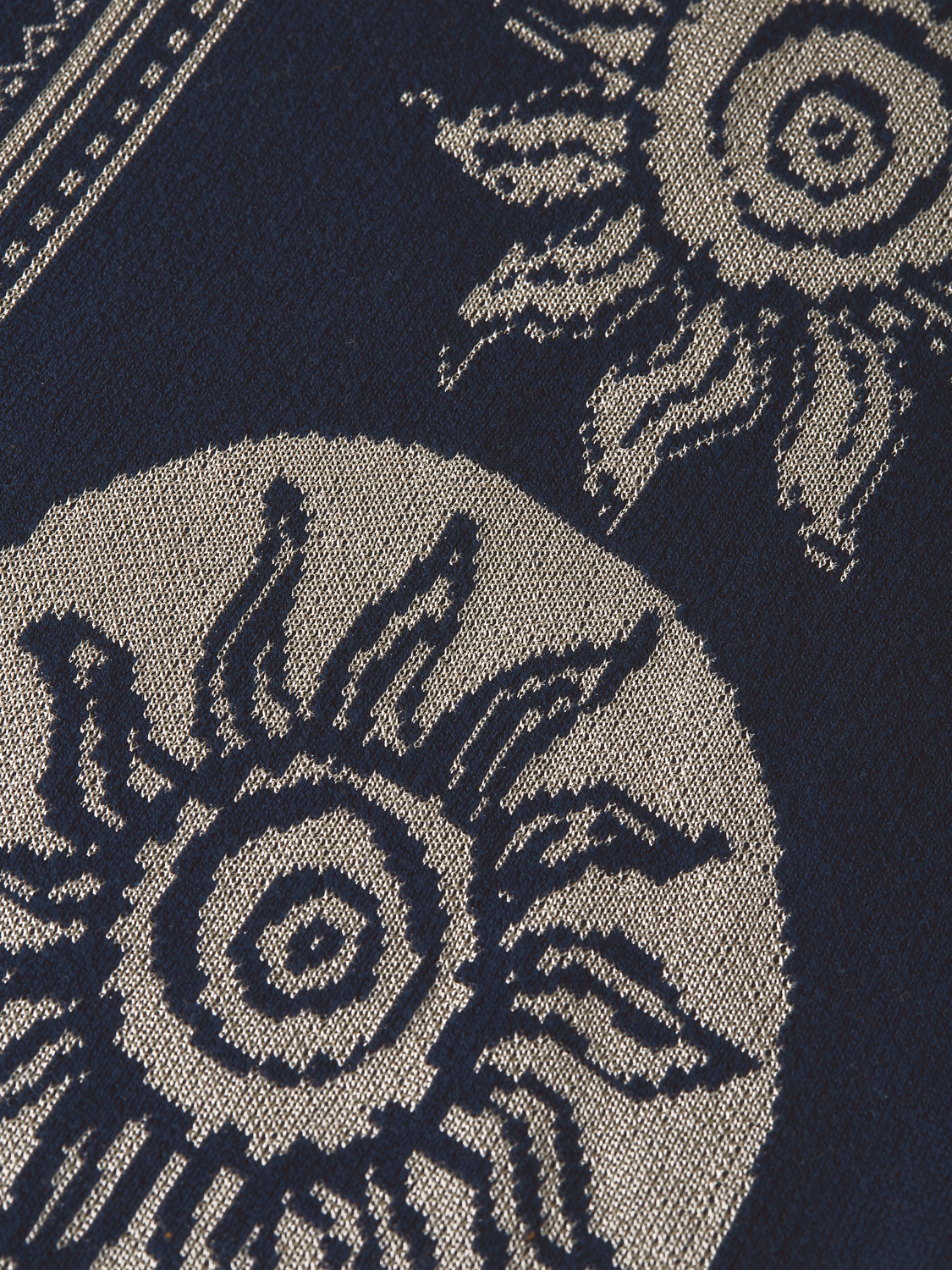 Knitted Jaquard Short Sleeve Shirt