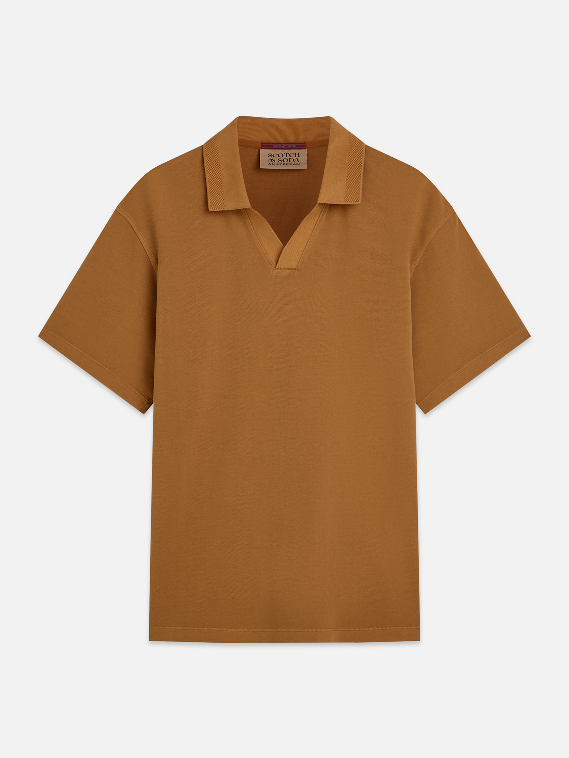 3 Crosses Pique Relaxed-Fit Garment-Dyed Polo