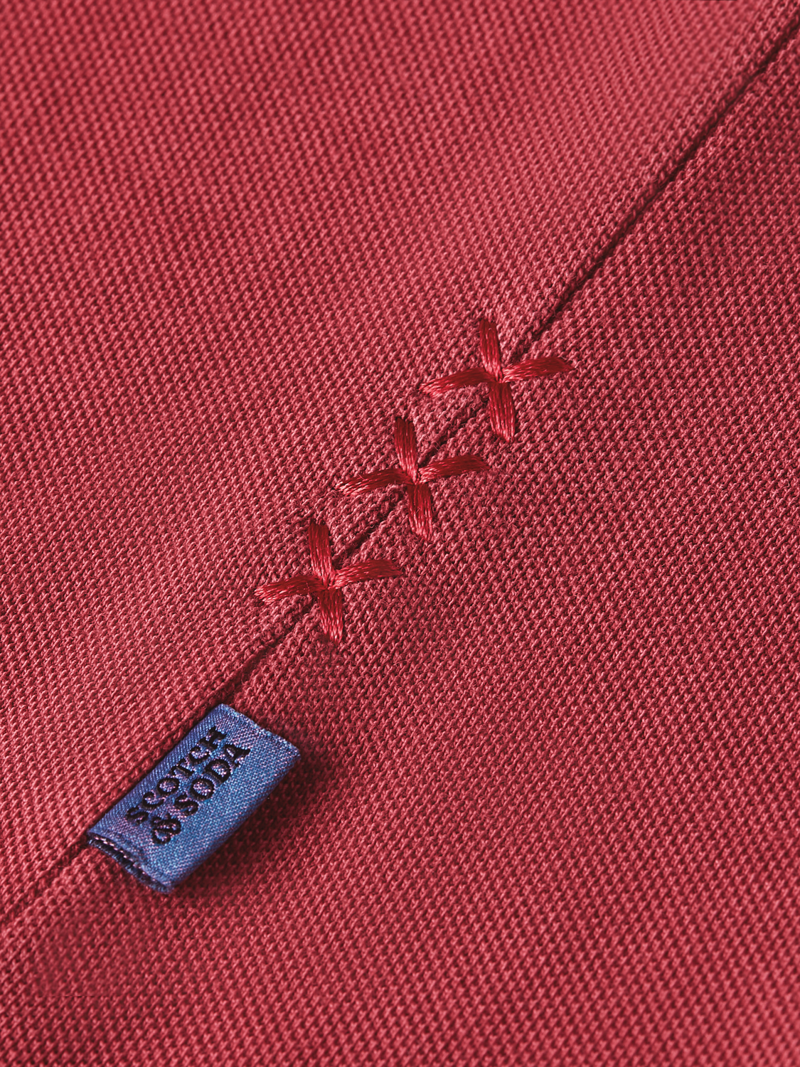 3 Crosses Pique Relaxed-Fit Garment-Dyed Polo