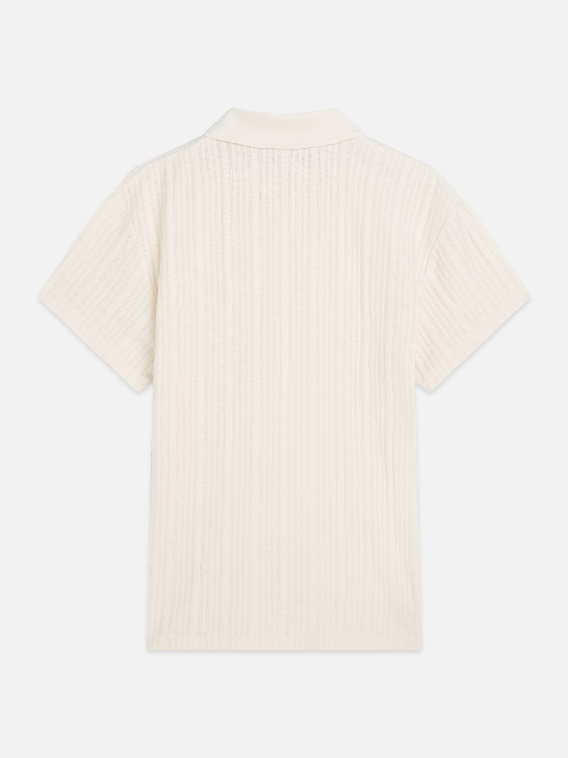 Structured Ribbed Relaxed-Fit Polo