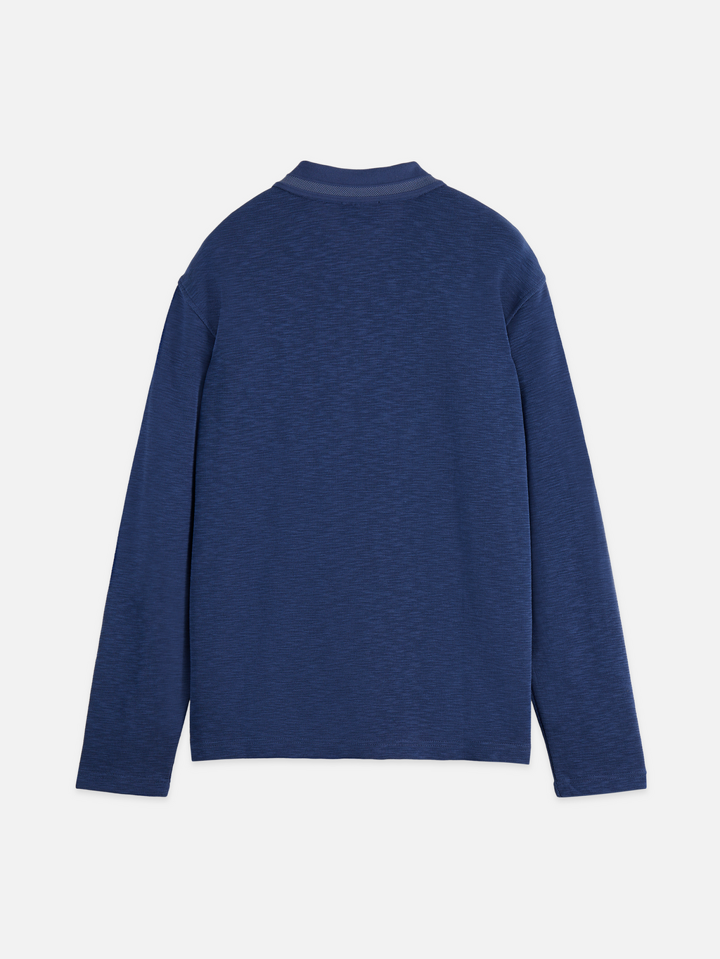 Structured Relaxed-Fit Long-Sleeved Polo