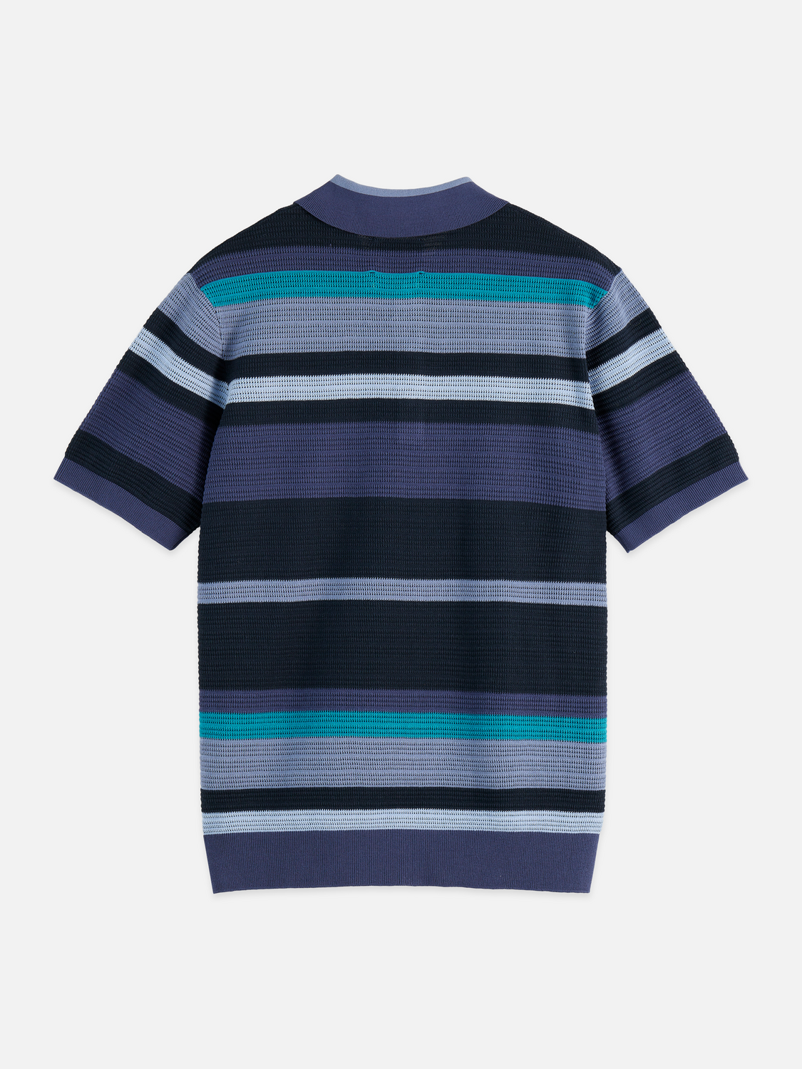 Knitted Striped Regular-Fit Polo