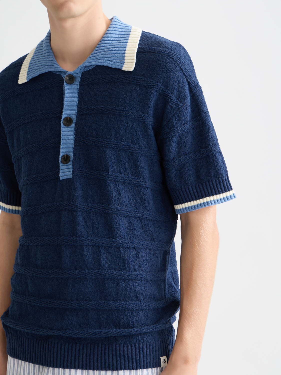 Structured Knitted Polo