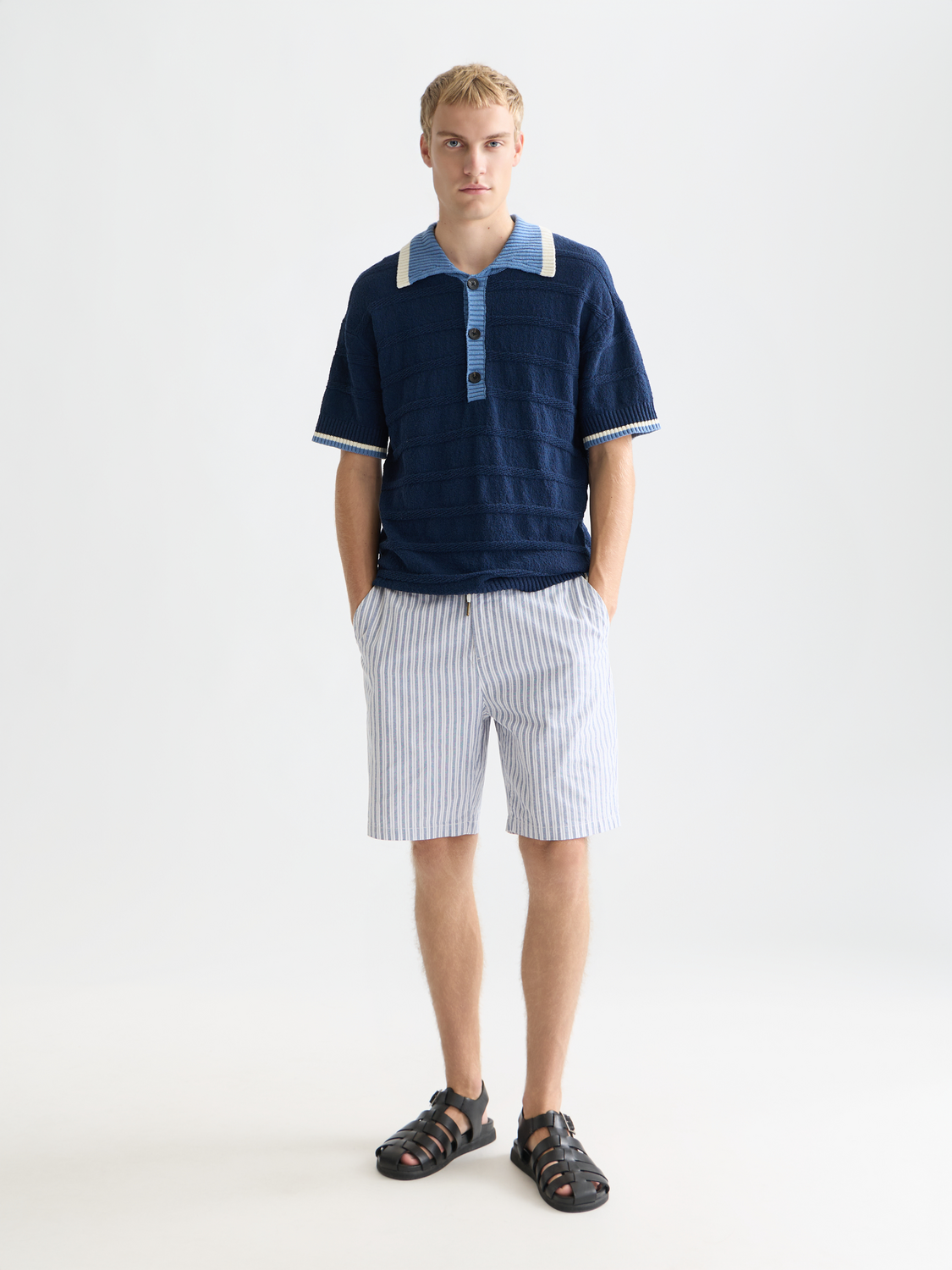 Structured Knitted Polo