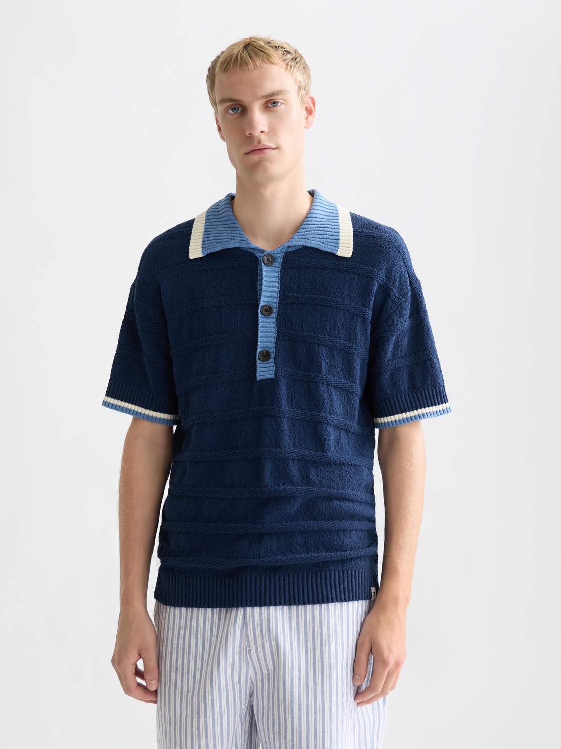 Structured Knitted Polo