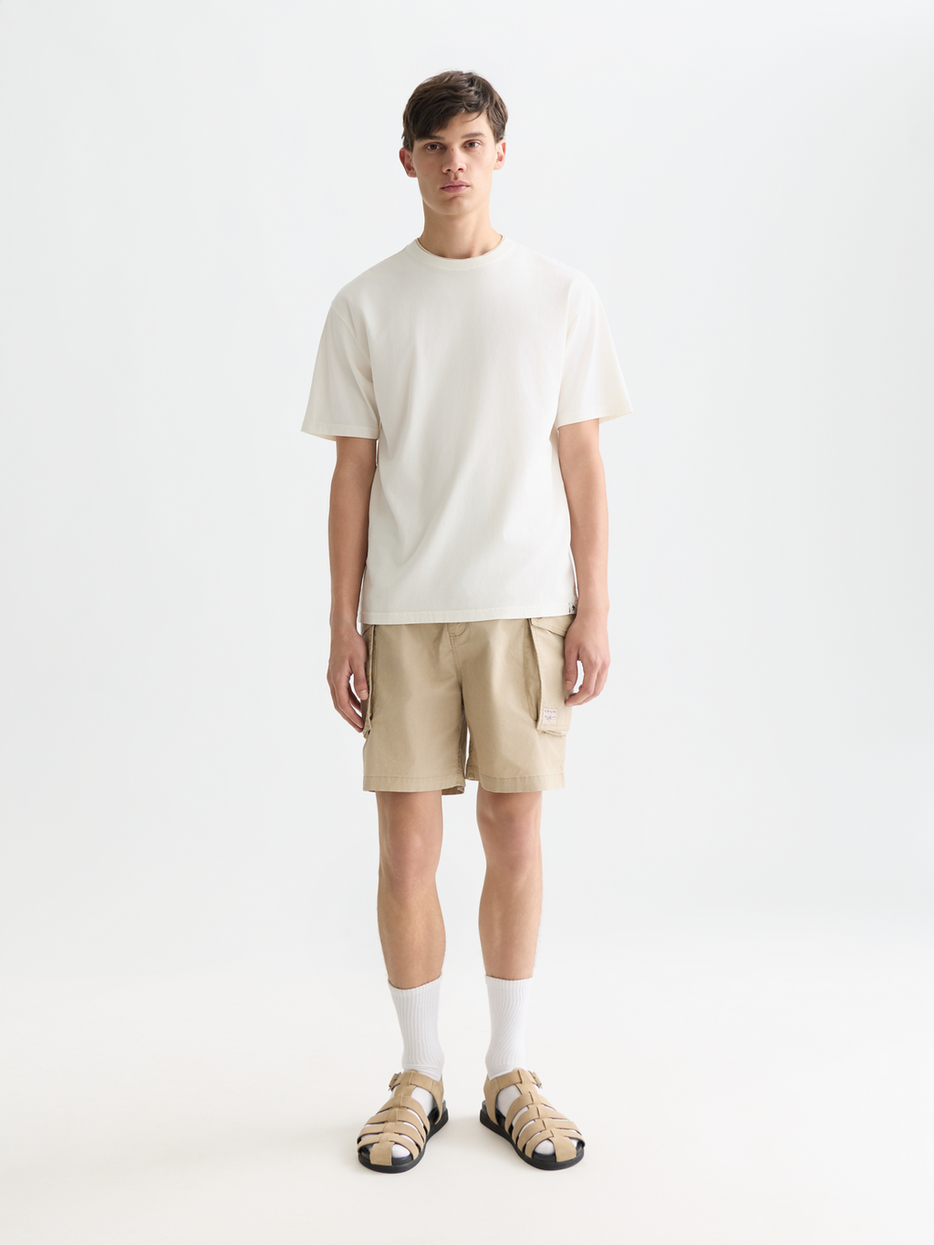 3 Crosses Garment-Dyed Relaxed-Fit T-Shirt