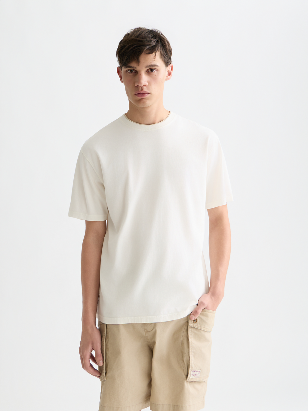 3 Crosses Garment-Dyed Relaxed-Fit T-Shirt