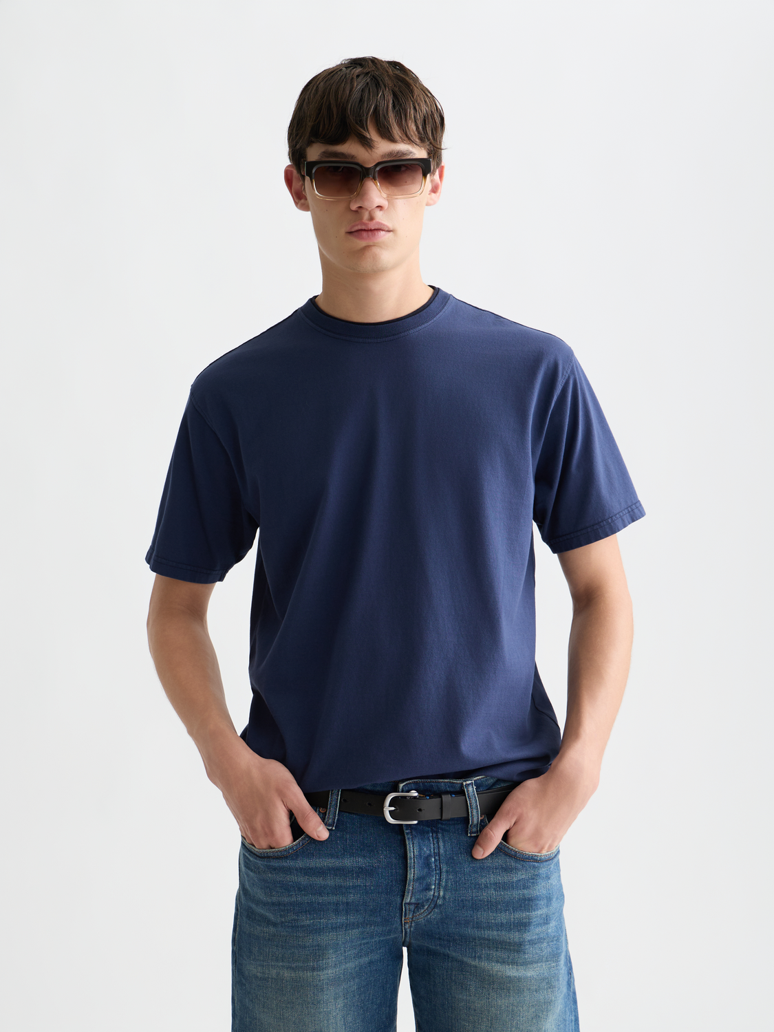 3 Crosses Garment-Dyed Relaxed-Fit T-Shirt