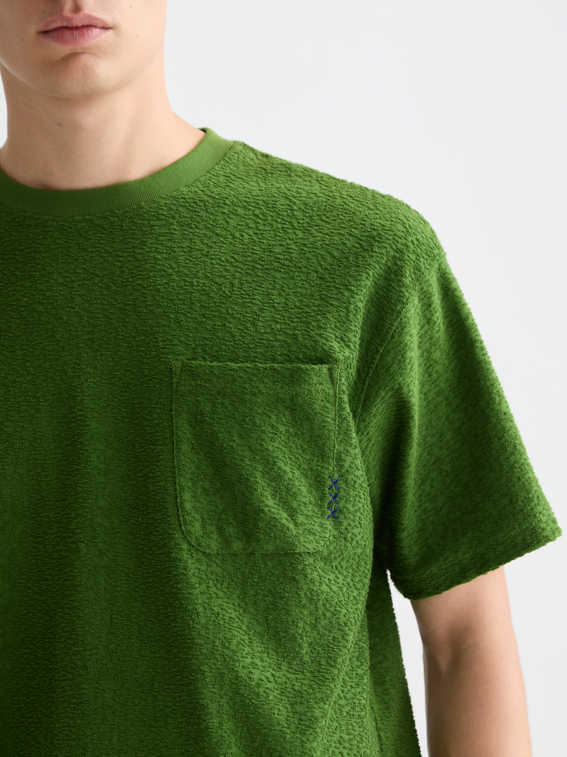 Jacquard Toweling Relaxed Fit T-Shirt