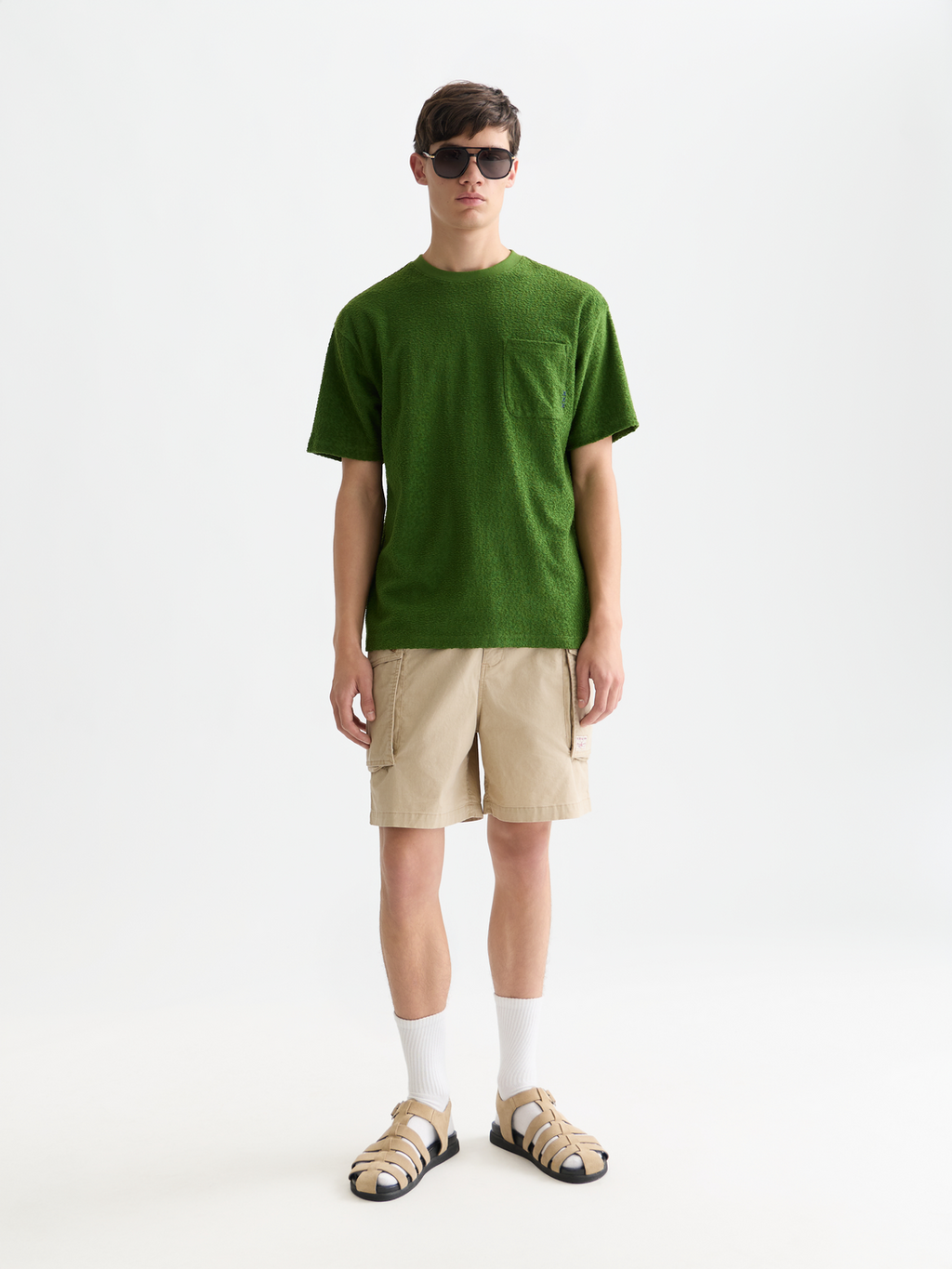 Jacquard Toweling Relaxed Fit T-Shirt