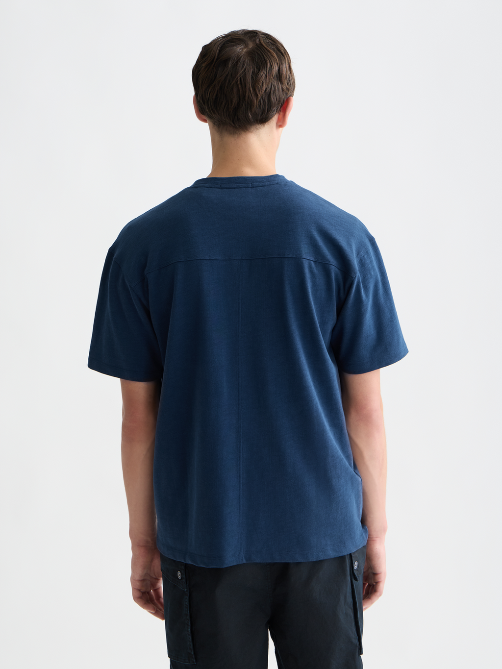 Slub-Yarn Chest Pocket Artwork Relaxed-Fit T-Shirt