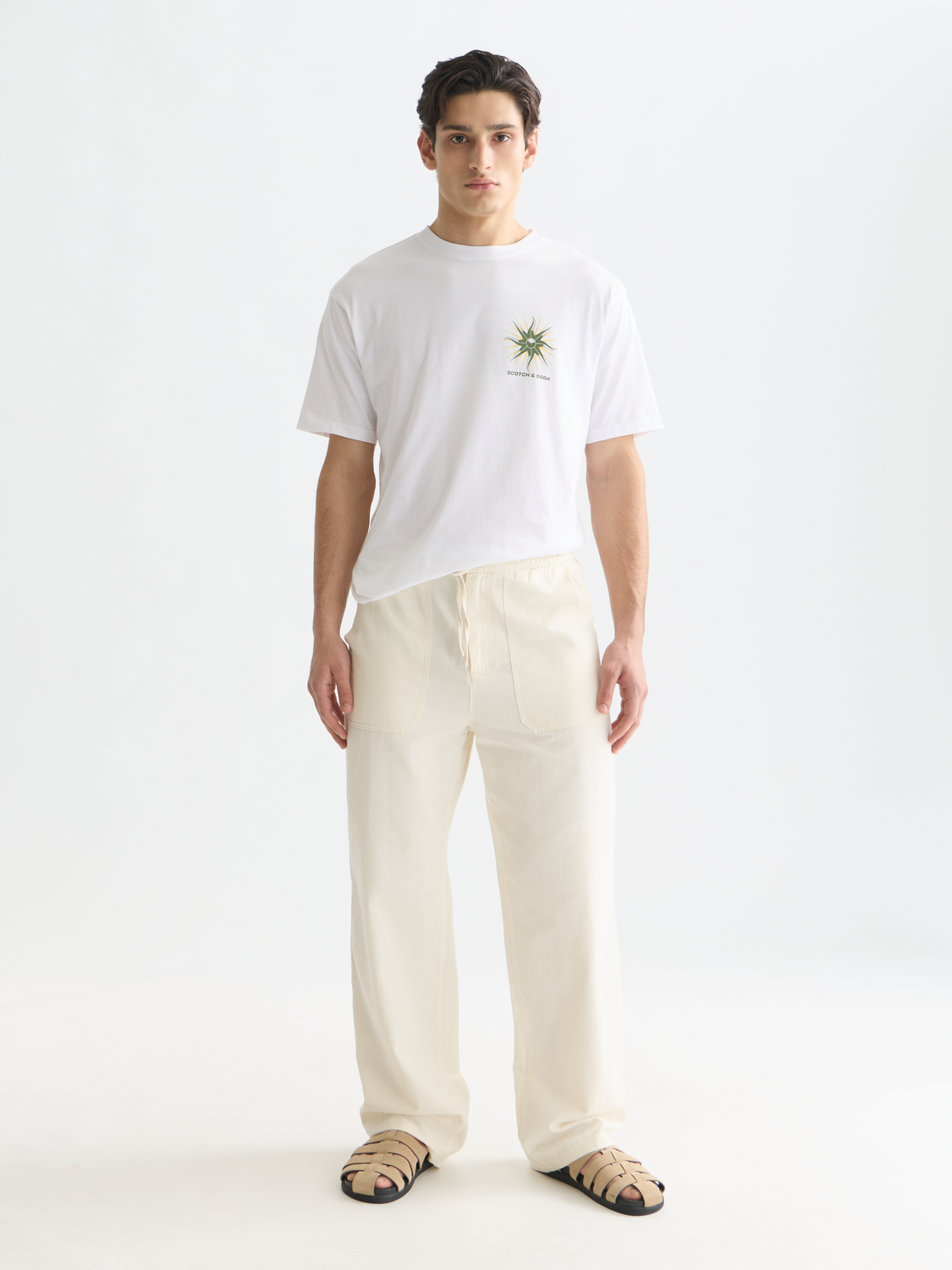 Front And Back Artwork Relaxed-Fit T-Shirt